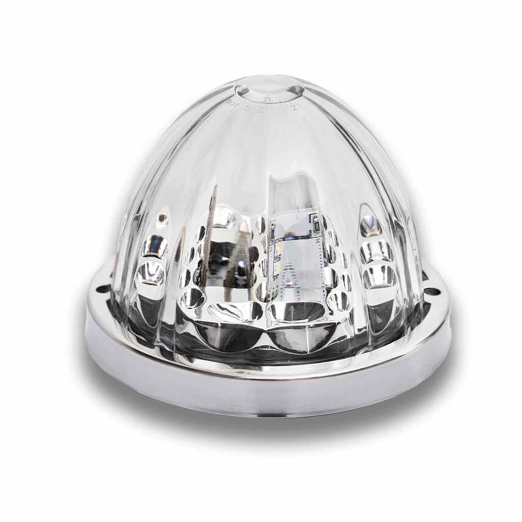 Clear Red Stop, Turn & Tail Star-Burst Watermelon LED Light – 19 Diodes